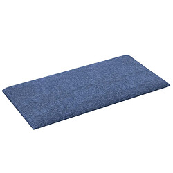 Avis vidaXL Panneaux muraux 12 pcs Bleu 30x15 cm Tissu 0,54 m²