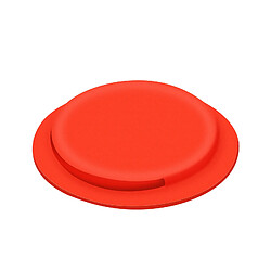 Avizar Coque Apple Airtag Silicone Gel Souple Dos Adhésif Ultra-adhérant Rouge