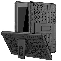 Coque en TPU modèle de pneu hybride avec béquille noir pour votre Samsung Galaxy Tab A 8.0 Wi-Fi (2019) SM-T290