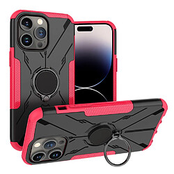 Coque en TPU anti-chocs avec béquille pour votre iPhone 14 Pro Max - rose