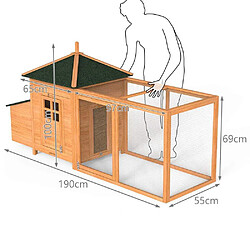 Avis Vounot Grand poulailler en Bois avec Pondoir et Perchoir
