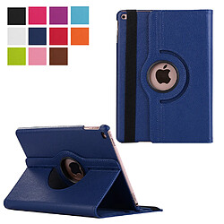 Xeptio Housse nouvel Apple iPad 9.7 2017 / iPad 9,7 2018 rotative - Etui coque bleu navy