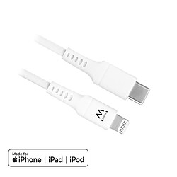 Ewent Ew9915 Câble USB-C vers Lightning 1M Blanc 