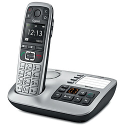 Téléphone sans fils dect noir/argent avec répondeur - e560a - GIGASET