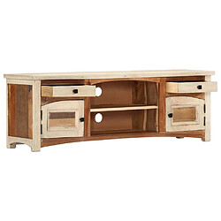 Maison Chic Meuble TV scandinave - Banc TV pour salon 120 x 30 x 40 cm Bois de récupération massif -MN35700