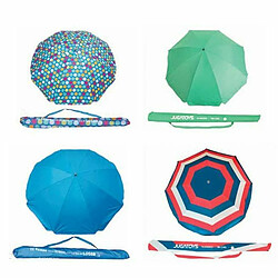 BigBuy Garden Parasol de plage Aluminium Fer 180 cm