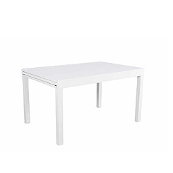 Acheter Avril Paris Table de jardin extensible aluminium 270cm + 10 fauteuils empilables textilène - blanc - ANDRA