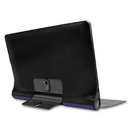 Acheter Wewoo Housse Coque Pour Lenovo Yoga Smart Tab Etui à rabat horizontal en cuir à texture pliable avec support à deux rabattables bleu foncé