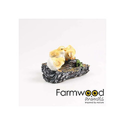 Farmwood Animals Poussins sur branche en résine 22.5 x 15 x 11 cm.