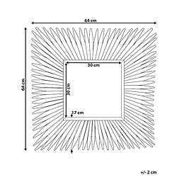 Avis Beliani Miroir SASABE 64 cm Bois clair