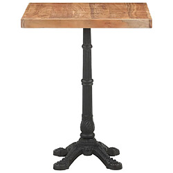 vidaXL Table de bistro 60x60x76 cm Bois d'acacia massif