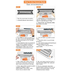 Avis Universal Peinture pour machine d'étanchéité sous vide Maison 110V 220V Machine d'étanchéité sous vide pour les aliments Économie de vide Papier à vide Passage des sacs à vide(blanche)