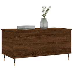 Avis vidaXL Table basse Chêne marron 90x44,5x45 cm Bois d'ingénierie