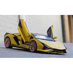 Universal 1: 18 Lamborghini modèle modèle alliage moulé garçon jouet voiture moulée sous pression jouet Sian FKP37 super fourchette collection enfant | Voiture jouet moulée sous pression (jaune) pas cher