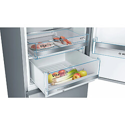 Acheter Réfrigérateur combiné 60cm 337l brassé inox - kge39alca - BOSCH