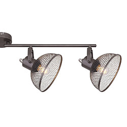 Avis Globo Lighting Plafonnier design vintage Moniga - Gris chromé