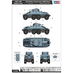 Avis Hobby Boss Maquette Véhicule M35 Mittlere Panzerwagen (adgz-steyr)