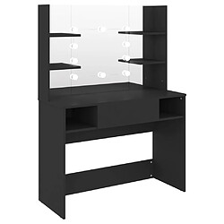 Acheter vidaXL Table de maquillage avec éclairage LED 100x40x135 cm MDF Noir