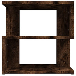 Avis Maison Chic Table d'appoint | Table Basse Chêne fumé 40x40x40 cm Bois d'ingénierie -GKD14046