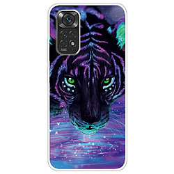 Coque en TPU anti-rayures, IMD, antichoc Tigre de nuit pour votre Xiaomi Redmi Note 11 Pro 5G (Qualcomm)/Redmi Note 11 Pro 4G (MediaTek)