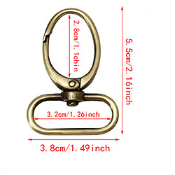 Pince à Gâchette Pivotante Avec 4 Fermetures Fermoir Mousqueton Pour Fermoir De Sac En Bronze pas cher