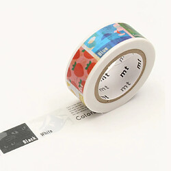 Masking tape KIDS - Dominos de couleurs - 1,5 cm x 7 m