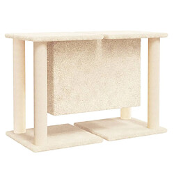 Acheter Helloshop26 Arbre à chat meuble tour grimper jouet grattage grattoir escalade plateforme avec griffoirs en sisal 50 cm crème 02_0022515