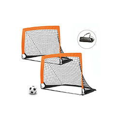 1001jouets Set de 2 cages de foot 120 x 90 cm Challenge.