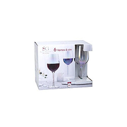 Ac-Deco Lot de 6 verres à vin 38cl IRRISE