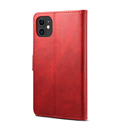 Acheter Wewoo Coque Pour iPhone 11 Pro GUSSIM Housse en cuir à rabat horizontal magnétique avec support et fentes cartes et portefeuille rouge