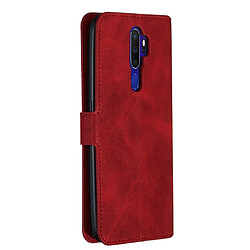 Avis Wewoo Housse Coque Pour OPPO A9 2020 / A5 2020 / A11x Classic Calf Texture Horizontal Flip PU en cuiravec support et fentes cartes et portefeuille rouge