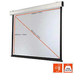 Ecran de projection celexon Motorisé Expert XL 450 x 340 cm