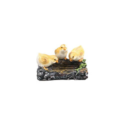 Farmwood Animals Poussins sur branche en résine 22.5 x 15 x 11 cm.