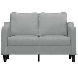 Avis Maison Chic Canapé à 2 places,Sofa de Salon,Canapé droit Gris clair 120 cm Tissu -GKD740746