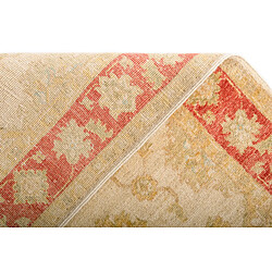 Vidal Tapis de couloir en laine 393x76 beige Kaizar pas cher