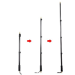 Justgreenbox 21-63 "/55-160 cm Portable Light Boom Pole Stick 1/4" Filetage Mâle pour WITSTRO Flash AD180 AD360 - 32992483825