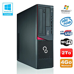 PC Fujitsu E720 E85+ SFF G3220 3GHz 4Go 2000Go Graveur WIFI W7 - Occasion