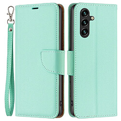 Etui en PU texture litchi, antichoc avec support pour votre Samsung Galaxy A14 5G - vert