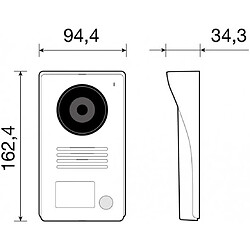 Vimar K40945, le kit vidéophone monofamilial