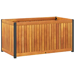 vidaXL Jardinière 85x45x44 cm bois massif d'acacia et acier