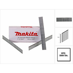 Makita Clous à tête homme galvanisés 15 mm, 5000 pcs ( F-31867) pour cloueuse Makita DBN500/AF505/AF506