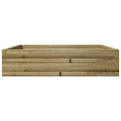 Acheter vidaXL Jardinière 100x100x23 cm bois de pin imprégné