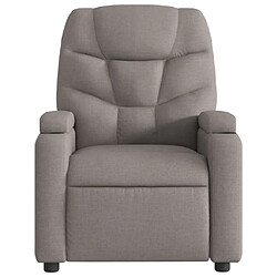 Acheter Maison Chic Fauteuil de massage inclinable,Fauteuil luxe de relaxation Taupe Tissu -MN79966