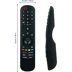 SANAG Mr23Ga Akb76043103 Telecommande De Remplacement Pour Lg Tv 2018 Oled W8,E8,C8,B8,43Qned75R 43Qned75Sra,43Ur73003La,43Ur78006,43Ur80003Lj,43Ur8050Psb,43Ur8050Psb.Aau,43Ur8050Psb.Aaufljd,43Ur81003Lj