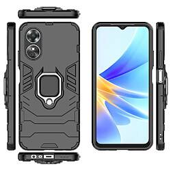 Htdmobiles Coque pour Oppo A17 - housse etui rigide anti choc + film ecran - NOIR