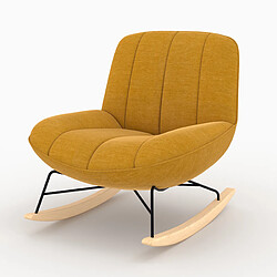 Rendez Vous Deco Rocking Chair Alvin Jaune