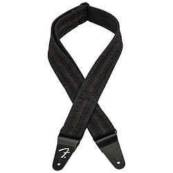 Wrangler Denim Strap Washed Black Stitch Fender