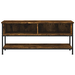 Acheter Maison Chic Meuble TV scandinave - Banc TV pour salon chêne fumé 100x35x45 cm bois d'ingénierie -MN71399