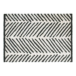 Atmosphera, Createur D'Interieur Tapis esprit Berbère 120x170 cm Noir et Blanc - ATMOSPHERA