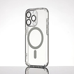 WE Coque de protection MAGSAFE IPHONE 15 PRO Transparent: Compatible avec MagSafe - anneau blanc - anti-rayures - semi-rigide